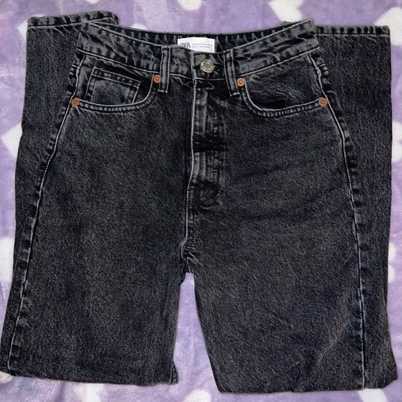 zara black wash baggy jeans - Picture 1 of 2